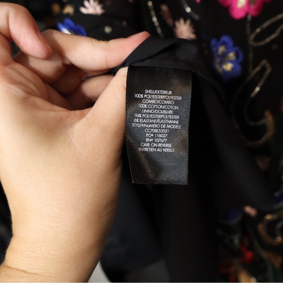 Alice + Olivia Eleonora Multicolored Embroidered Celeb Favorite Mini Dress Small - Picture 4 of 13